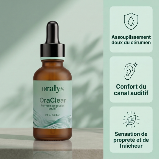 sérum nettoyant et apaisant pour les oreilles Oralys